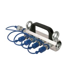 Showtec CO2 3/8 Q-Lock 4-way distributor