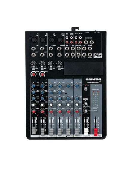 DAP GIG-104C, 10 Channel live mixer incl. dynamics / D2283