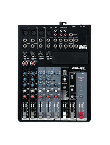 DAP GIG-83CFX, 8 Channel live mixer incl. dynamics & DSP / D2282